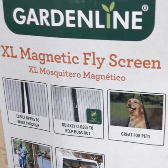 Screen Door Garage One Car RV Large Magnetic Fabric Mesh Doorway Cover 8x9 ft - Picture 5 of 11